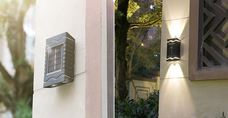 Solvoro Solarlicht | Außenwandleuchte ohne Kabel | IP65 Wetterfest | LED Warm- & Kaltweiß | Für Garten & Terrasse