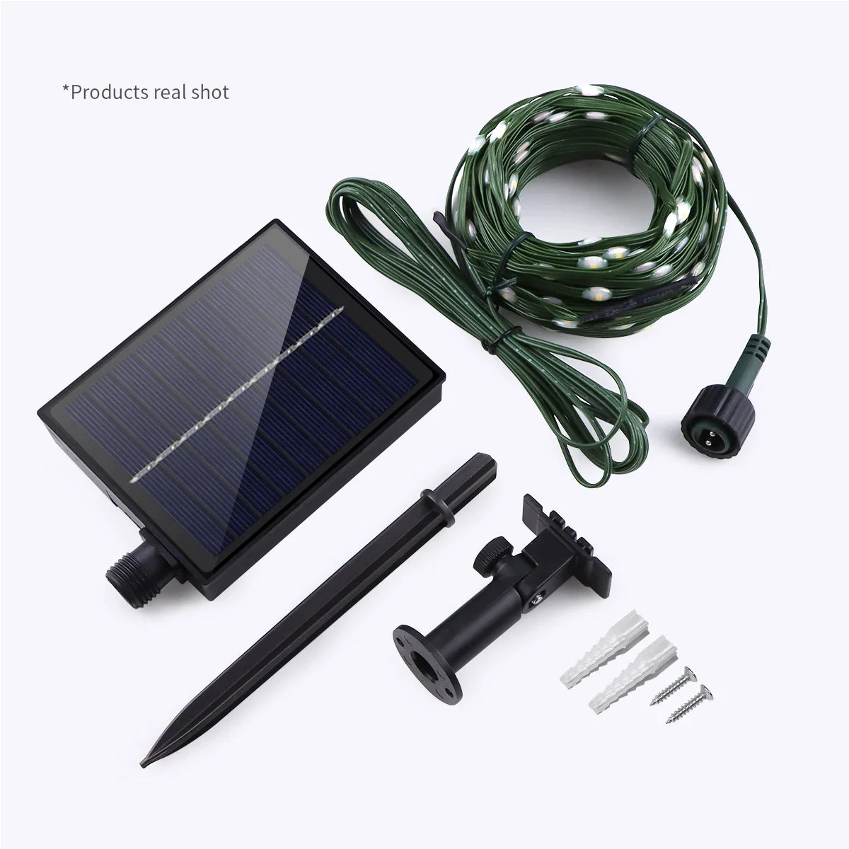 BrightAura SolarChain | Solar LED Lichterkette | Schnelllade & Wetterfest | Fernbedienung