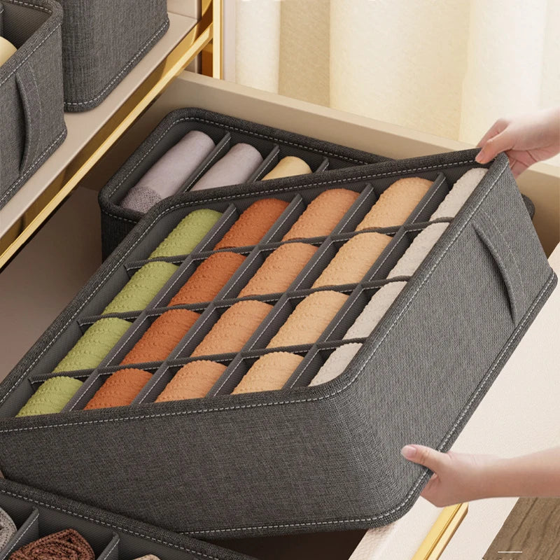 ClarityBox Kleiderschrank-Organizer | Faltbar & Platzsparend | Hochwertiges Vliesstoff-Material