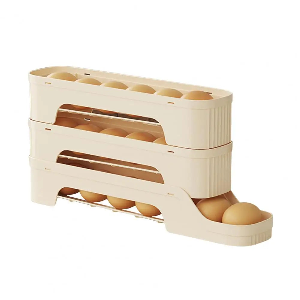 EggMate | Selbstrollende Eierbox | Platzsparend & Praktisch | Flexibles Design