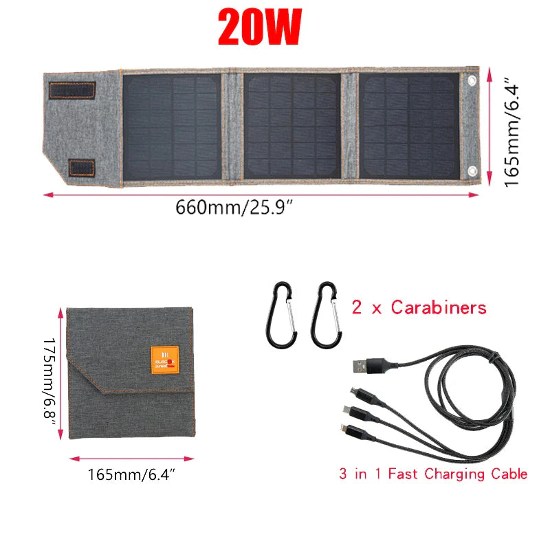 Solmate Fold | Tragbares Solarpanel | 15–30W Power für Unterwegs