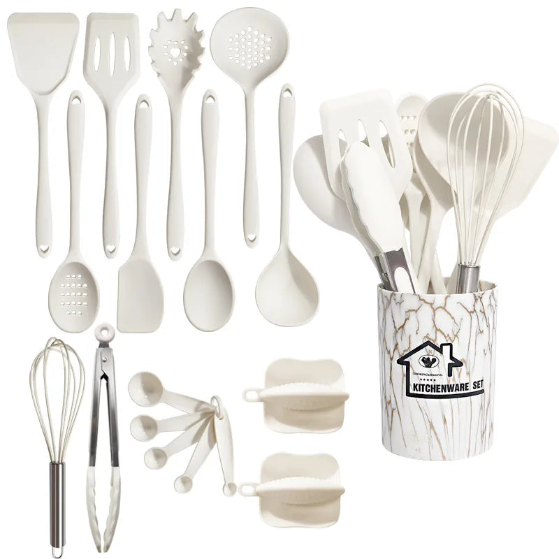 Rosellina | Küchenutensilien-Set | Silikon, BPA-frei, 18-teilig | Für stilvolles Kochen & Backen