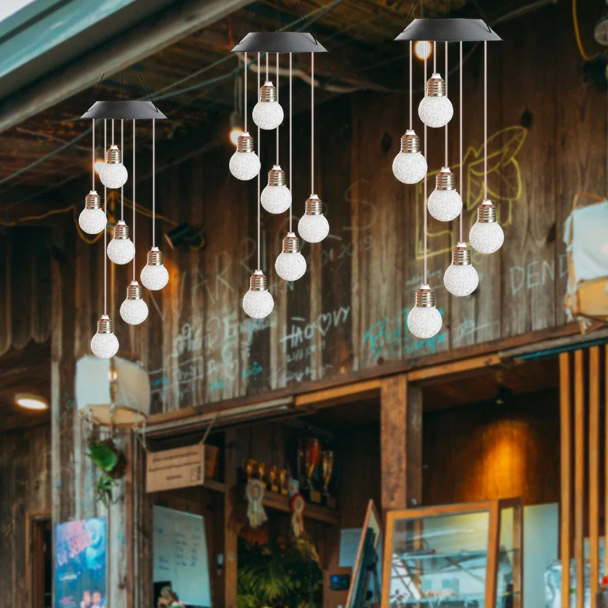 SolaraSphere | Solar LED-Windspiel | Farbwechselnd | Wetterfest & Robustes Design