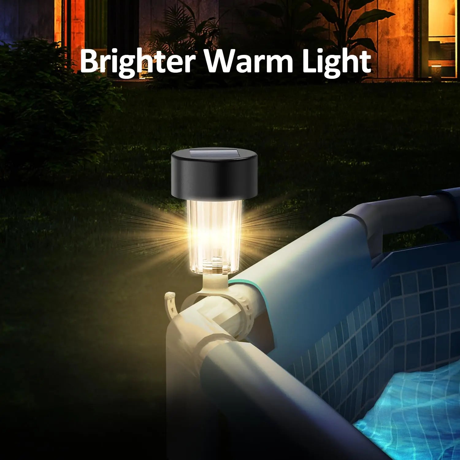 LumiBreeze Poollicht | Solar LED | Warmweißes Licht | Für Garten & Poolumrandung