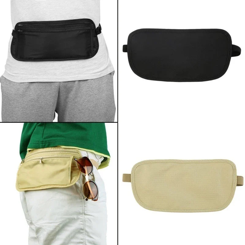 SafePack | Flache Gürteltasche für Reisen & Sport | Sicherheit & Komfort für Wertsachen | 26×13 cm