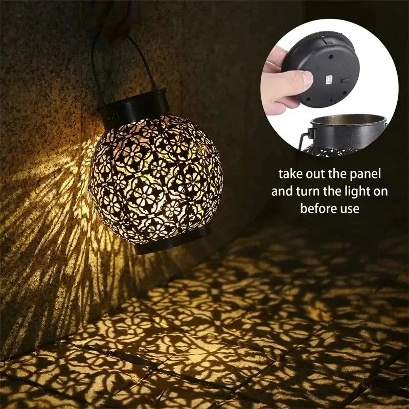 LumaMagic SolarLight | Solarbetriebene Laterne | Märchenhaftes Design | Wetterfest