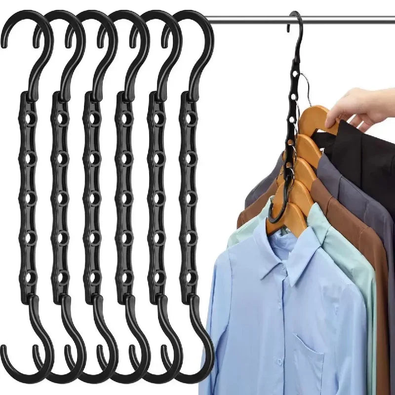 HangaFlex Kleiderhelfer | 5-in-1 Platzspar-Bügel | Rutschfest & Faltbar | Für Zuhause & Reisen