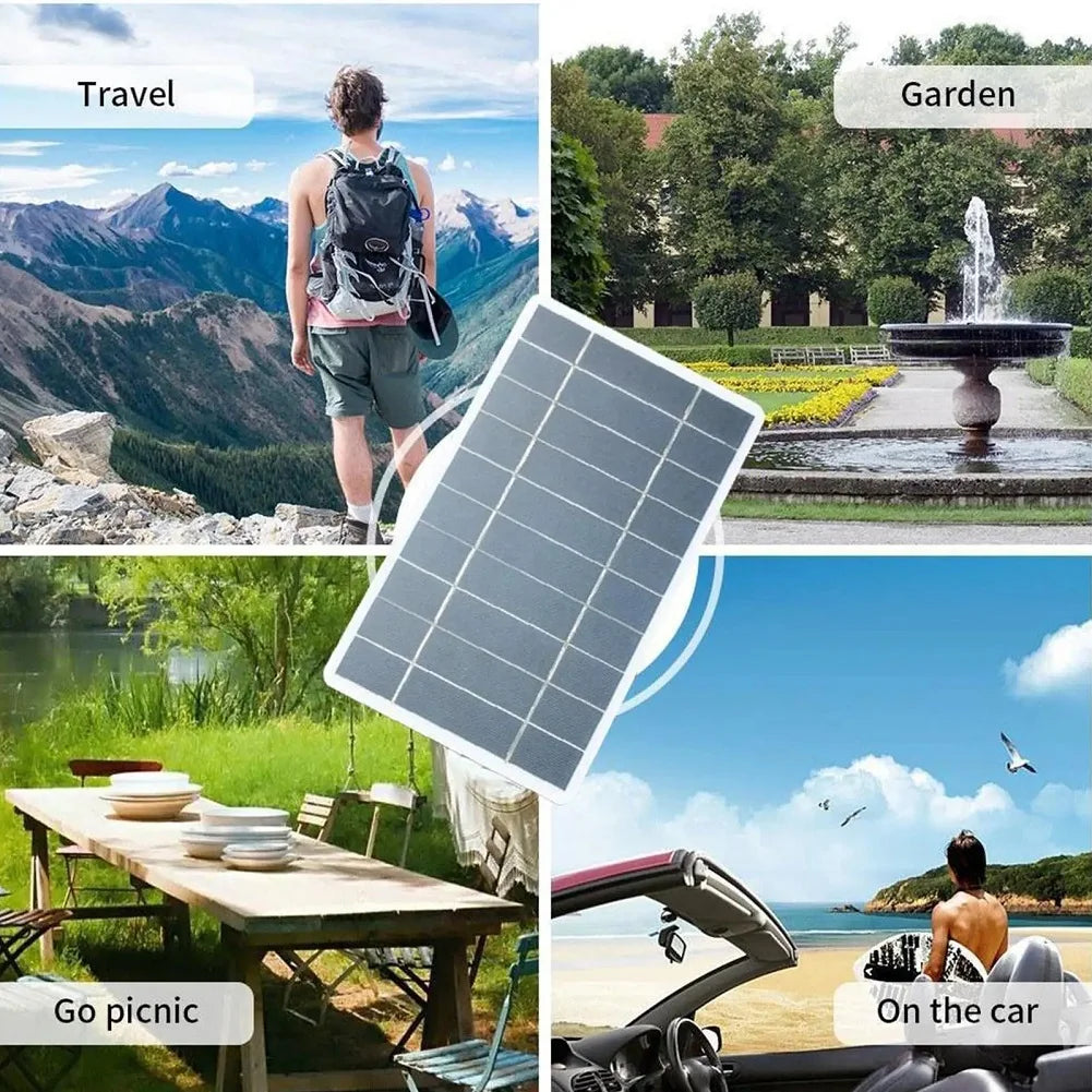 SolarFlex | Solarpanel USB Ladegerät | Leicht & Tragbar | Für Outdoor Camping