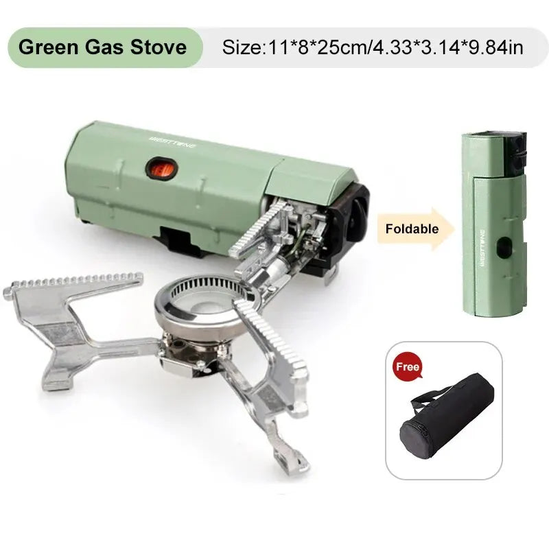 TRAVO FlexCook 2670W Camping Gaskocher | Faltbar & Kompakt | Robustes Edelstahlgehäuse | Schnelles Kochen