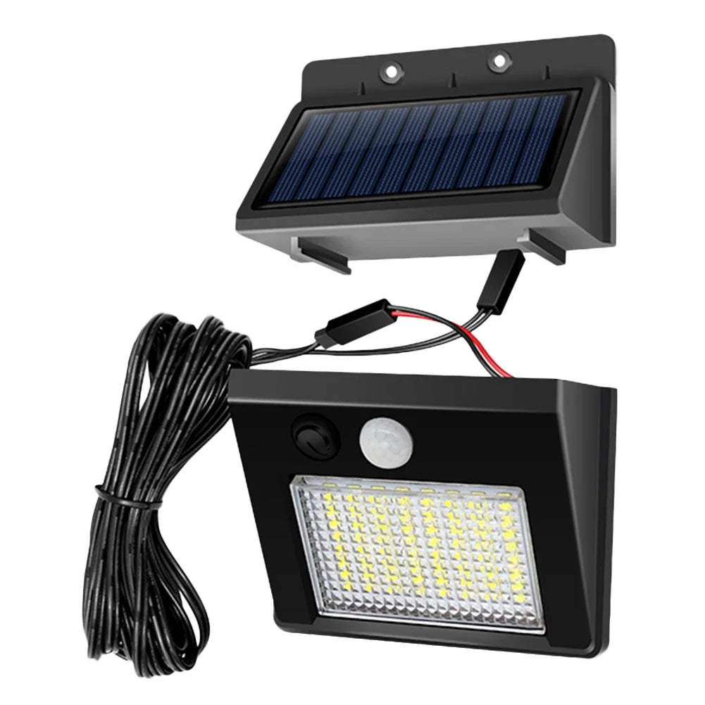 SolarBright | LED Außenstrahler | Solarbetrieben & Wetterfest | Mit 48 LEDs