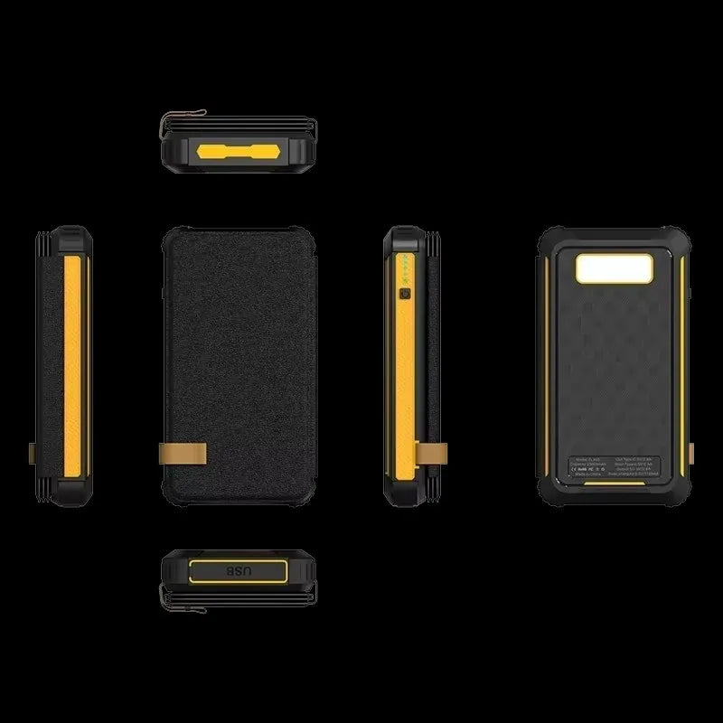 PowerPack Solar | Faltbare Powerbank mit Solarpanel | USB-Ausgang | Wasserdicht & Outdoor geeignet