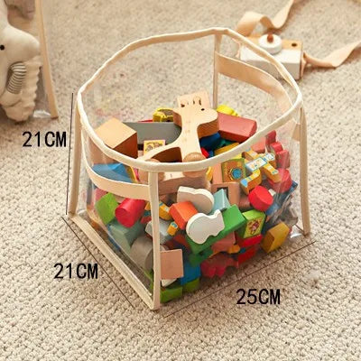 TidyBox Kids Aufbewahrungsbox Transparent | Großes Volumen | Faltbar & Wasserdicht