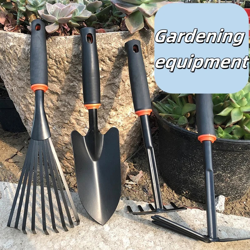 GardenPro | 2-in-1 Gartengerät | Hacke & Rechen | Robuster Karbonstahl mit Ergonomischem Griff