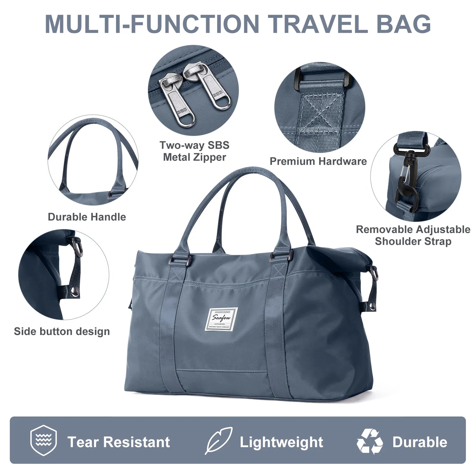 FlyEase Handgepäck Reisetasche | Kompakt & Flexibel | 20L Stauraum