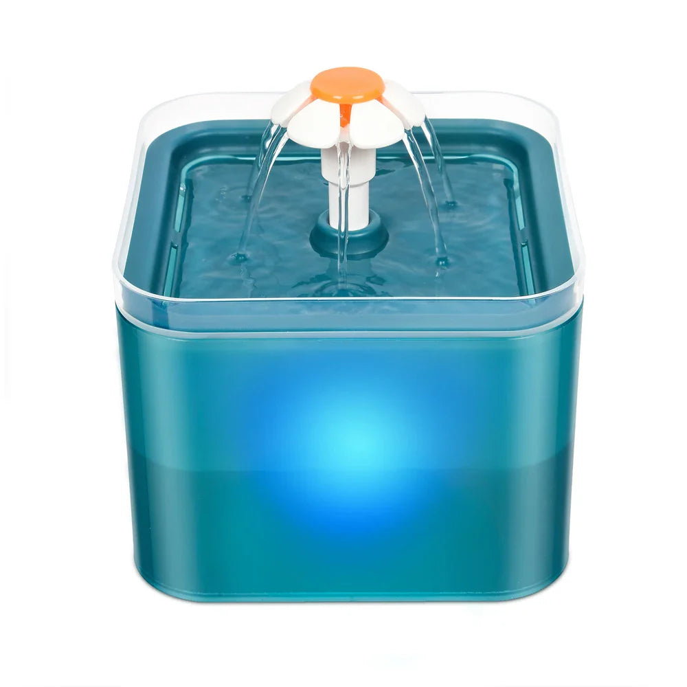 FlowPaws Intelligenter Trinkbrunnen | 4-fach Filtersystem | LED & App-Steuerung | 3 Wasserfluss-Modi | Für Katzen & Kleine Hunde