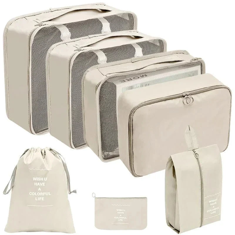 TravelPro Organizer Set | Platzsparend & Umweltfreundlich | 7-10 Teile für Perfekte Ordnung