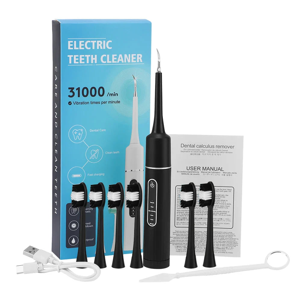 Zensmile UltraClean | 6-Stufen Schall-Zahnreiniger & Aufheller | Wasserfest & USB-C | Für Strahlend Weiße Zähne