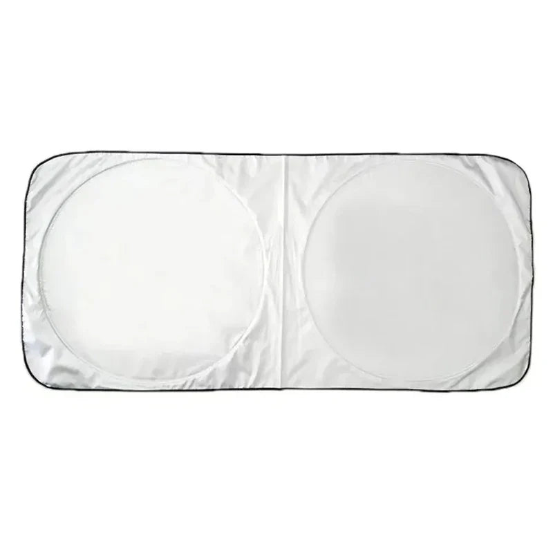 Sunclyp Sonnenblende Auto | Hitzeschutz & UV-Blocker | Faltbar mit Tasche | 150x70cm Silber