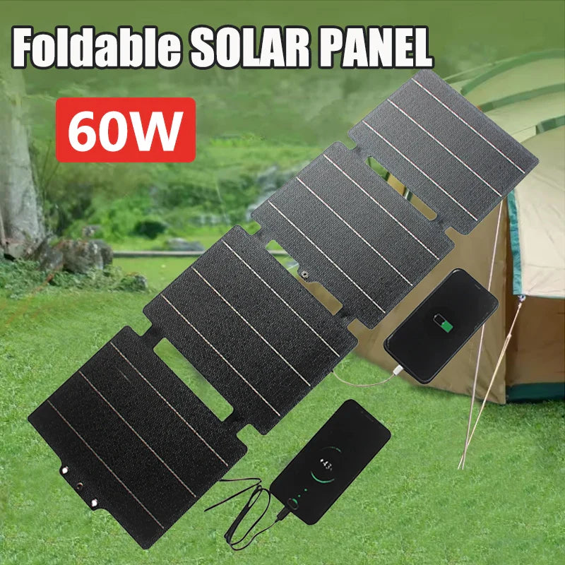 SolaroMax | Faltbares Solarladegerät | Hoher Wirkungsgrad & Multi-Port | Für Outdoor & Notstrom