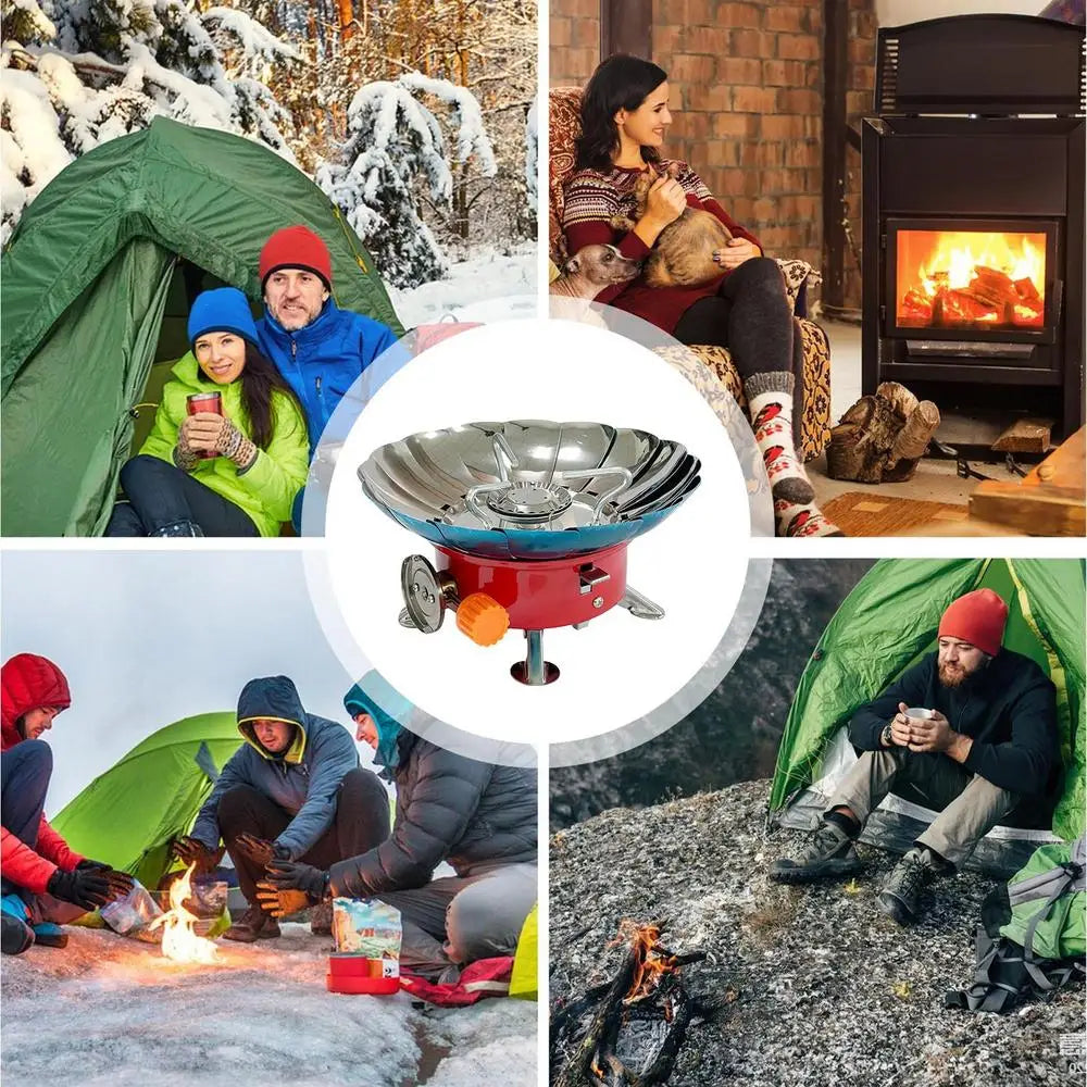 CampFlare | Campingkocher | Kompakt & Windgeschützt | Edelstahl