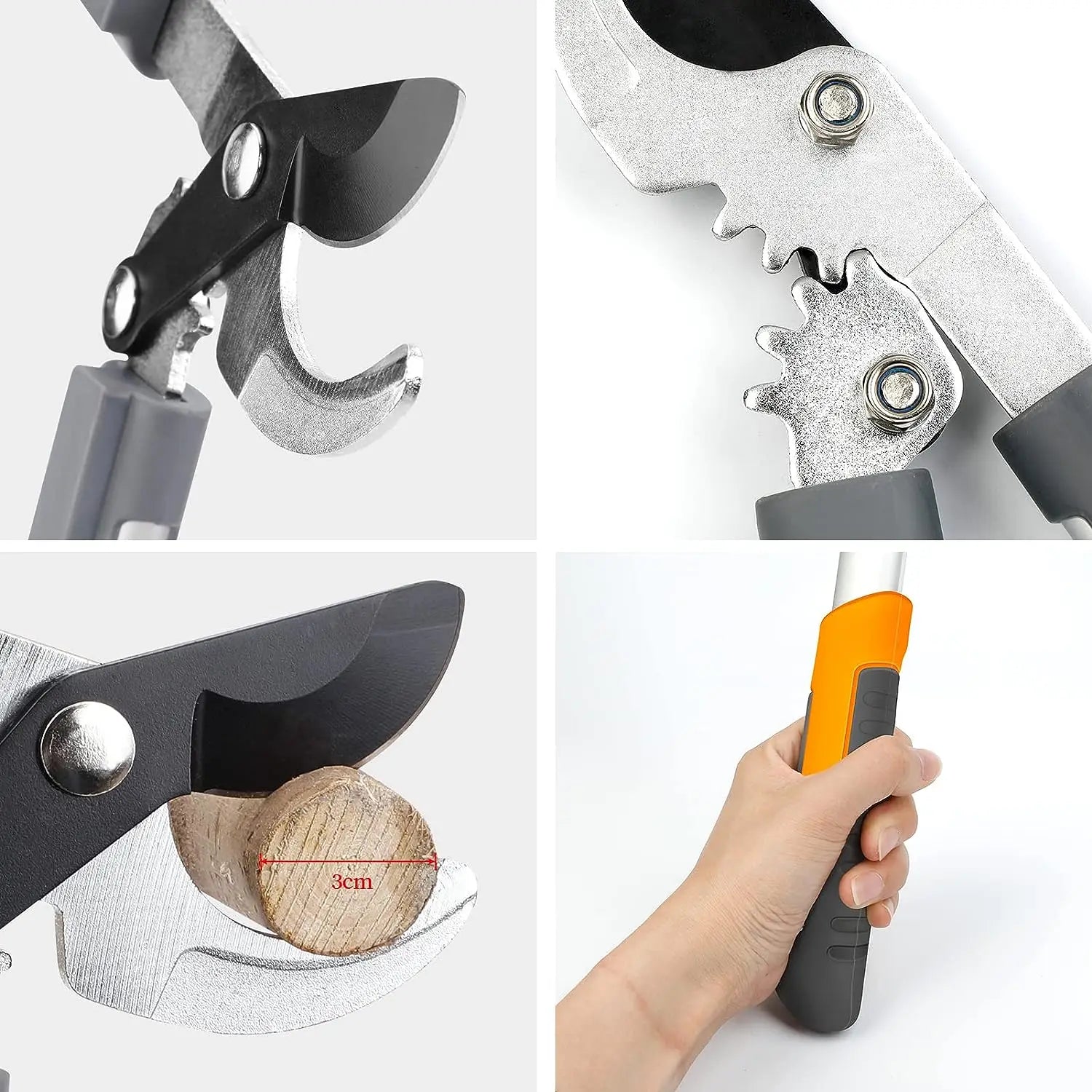 GardenMaster | Ratschen-Astschere | Carbonstahlklinge | Ergonomisch