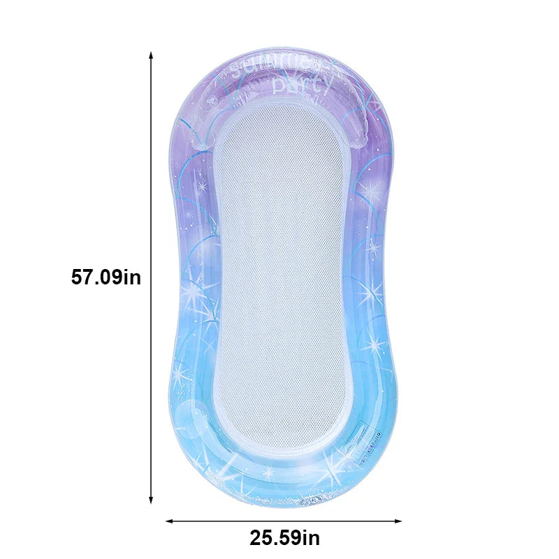 AquaFloat | Aufblasbare Schwimmliege | Ergonomisch und Komfortabel | Schnell Aufblasbar