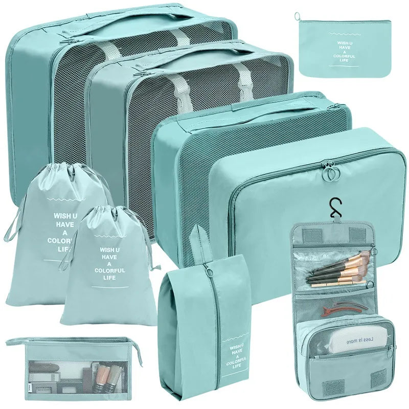 TravelPro Organizer Set | Platzsparend & Umweltfreundlich | 7-10 Teile für Perfekte Ordnung
