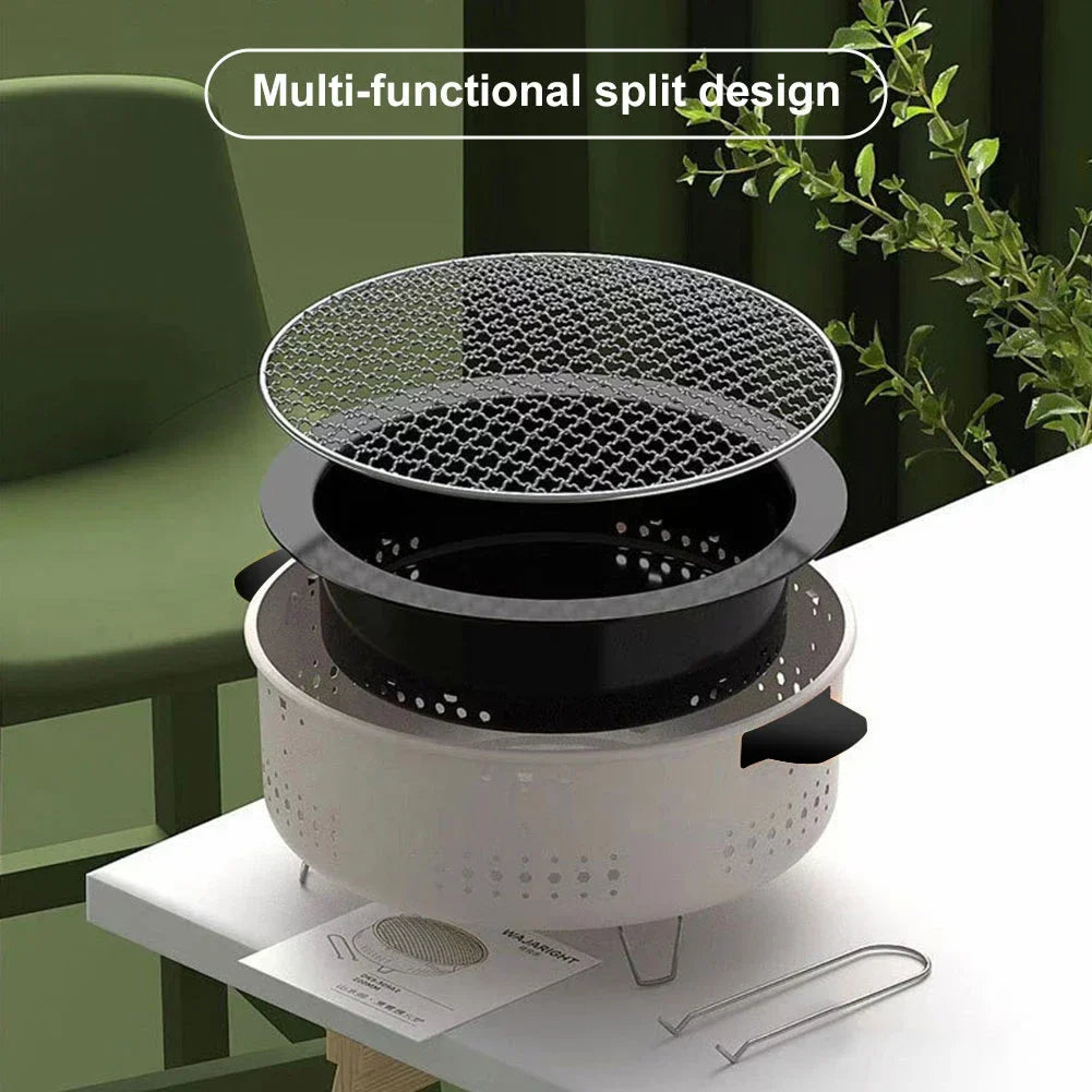 Balkona BBQ-Grill | Kompakt & Raucharm | Für Balkon & Camping | Mit Edelstahlrost