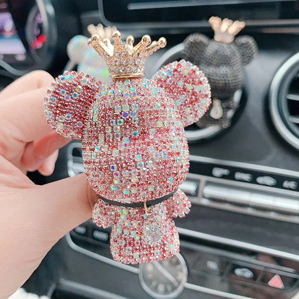 AromaBear Duftclip | Bären-Design mit Krone | Luftreinigung & Dekoration | Duftfrei