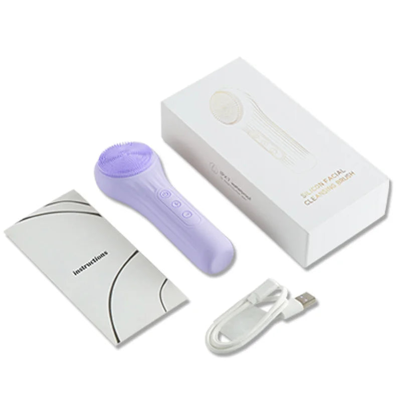 GlowSonic Touch | 2-in-1 Gesichtsreinigungs- & Massagebürste | Hygienisches Silikon | Für strahlend reine Haut