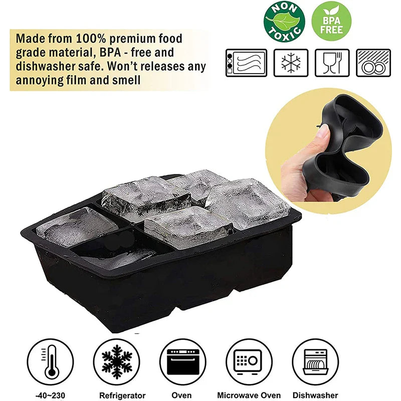 IceMaster XXL-Eiswürfelform | Langsame Schmelzrate für perfekte Kühlung
