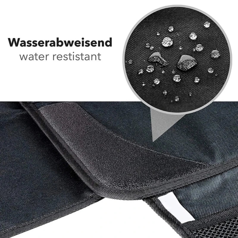 SeatShield Pro Autositzschoner | Wasserdicht & Rutschfest | Mit Taschen | Oxford-Material Schwarz