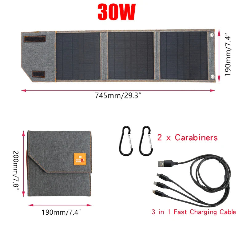 Solmate Fold | Tragbares Solarpanel | 15–30W Power für Unterwegs