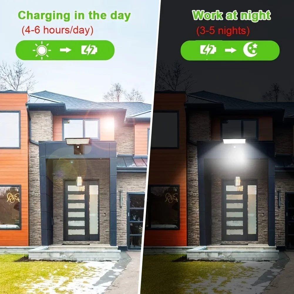 Lumenix SolarBeam | Solar Außenleuchte | Bewegungssensor | 90 LEDs