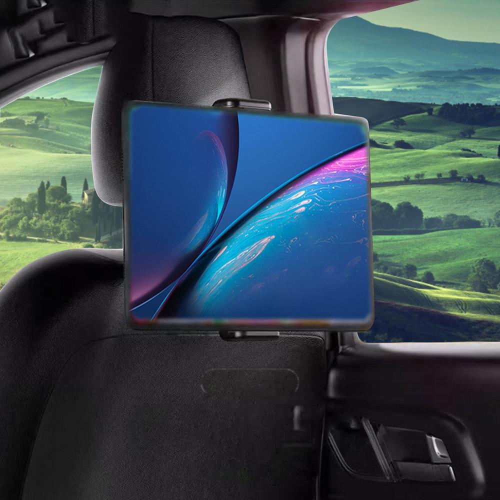 Carzino Kopfstützen-Halterung | 360° drehbar | Sicher & faltbar | Für Tablets & Smartphones