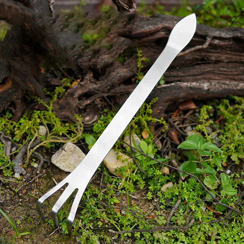 Florio Bonsai Root Rake | Präzise Gartenpflege | Rostfreier Edelstahl | Leicht und Handlich