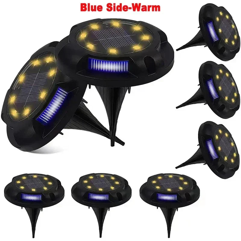 GlowPath SolarLight | 12 LEDs | Automatischer Lichtsensor | Wetterfest & Robust