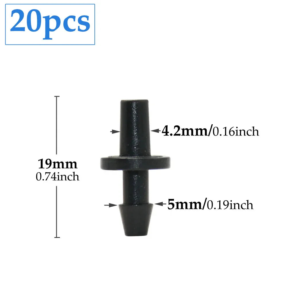 HydroLink SplitConnect | 2-Wege Tropfbewässerungs-Verbinder | Für 3/5 mm Systeme | Druckfest & Vielseitig