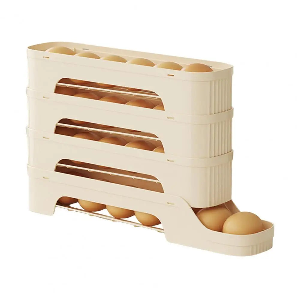 EggMate | Selbstrollende Eierbox | Platzsparend & Praktisch | Flexibles Design