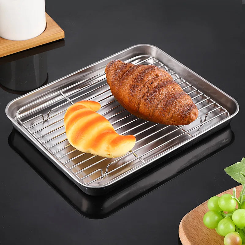 BakeMaster Stainless Steel Baking Set | Non-Stick & Easy Clean | Oven, BBQ & Grill Ready