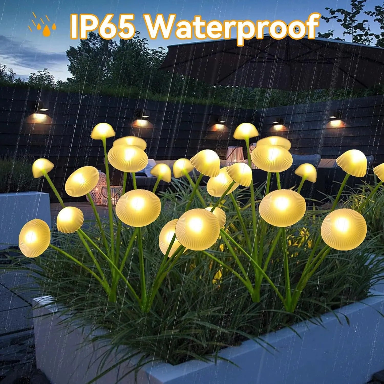 MushGlow Solar Gartenleuchten | Quallen- & Pilzdesign | Solarbetrieben & Wetterfest