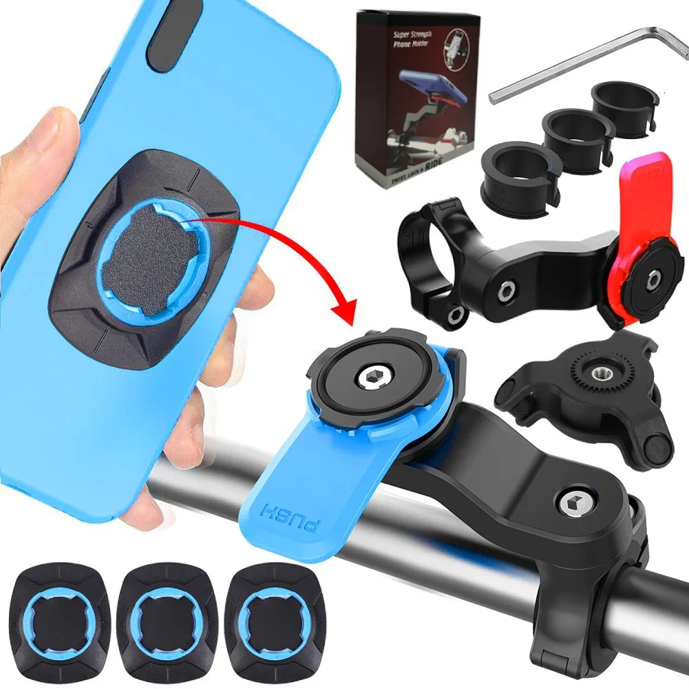 Velogrip Mount360 | Fahrrad-Handyhalterung | Stoßfest & 360° Drehbar | Für Smartphones 4,7–7,2 Zoll