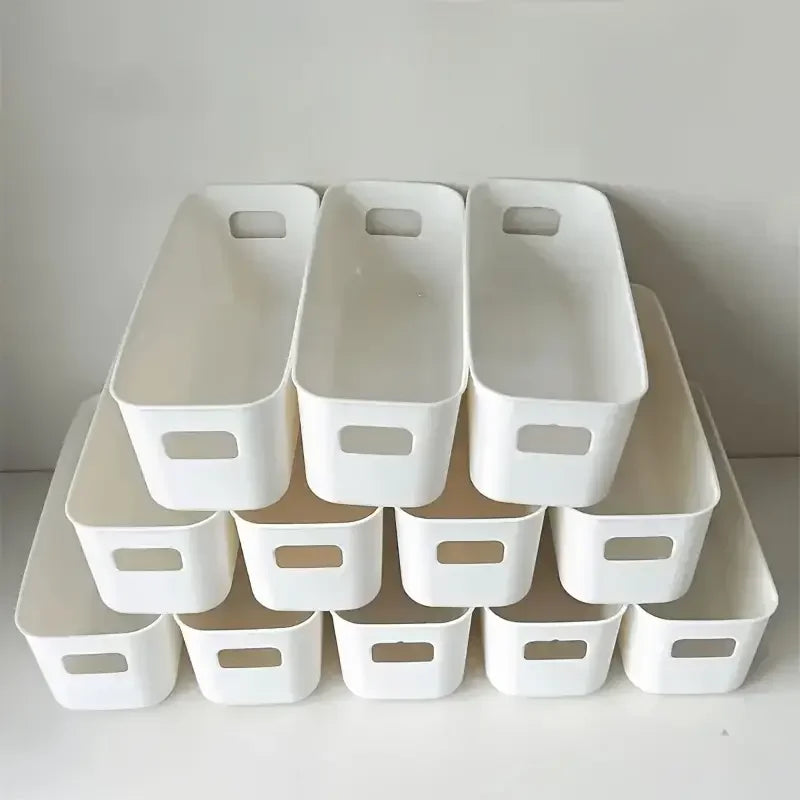 SpaceBoxx | Aufbewahrungsboxen-Set | Stapelbar & Multifunktional | 6-teilig für Büro, Bad & Schrank