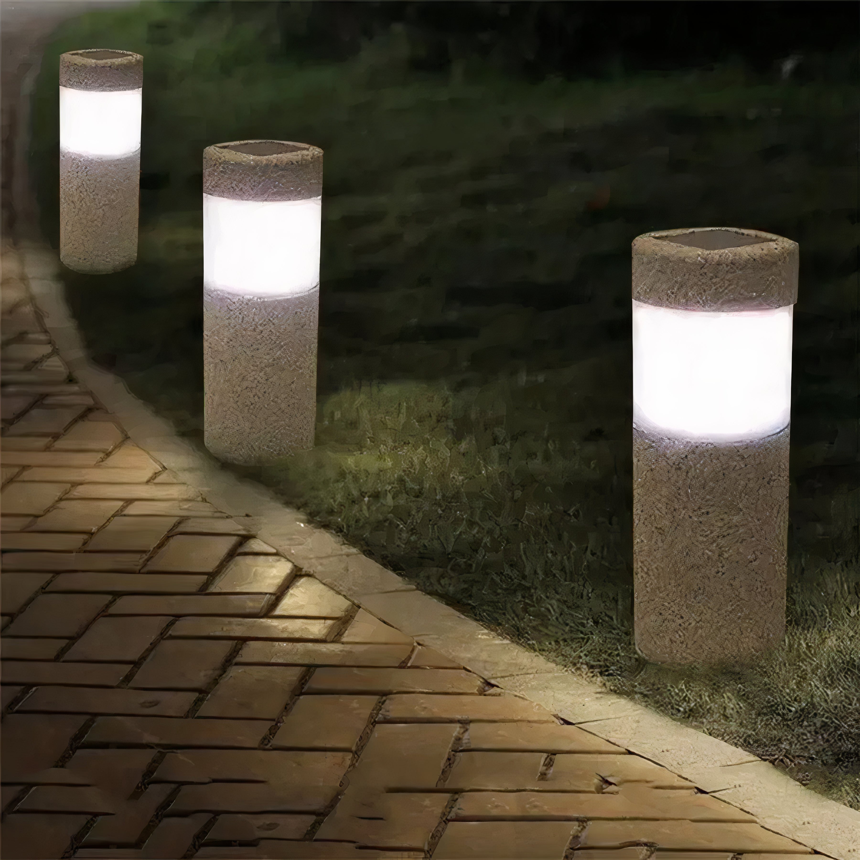 LumiViva Solar Säulenlicht | Stilvolle Gartenbeleuchtung | Kabellos & Wetterfest