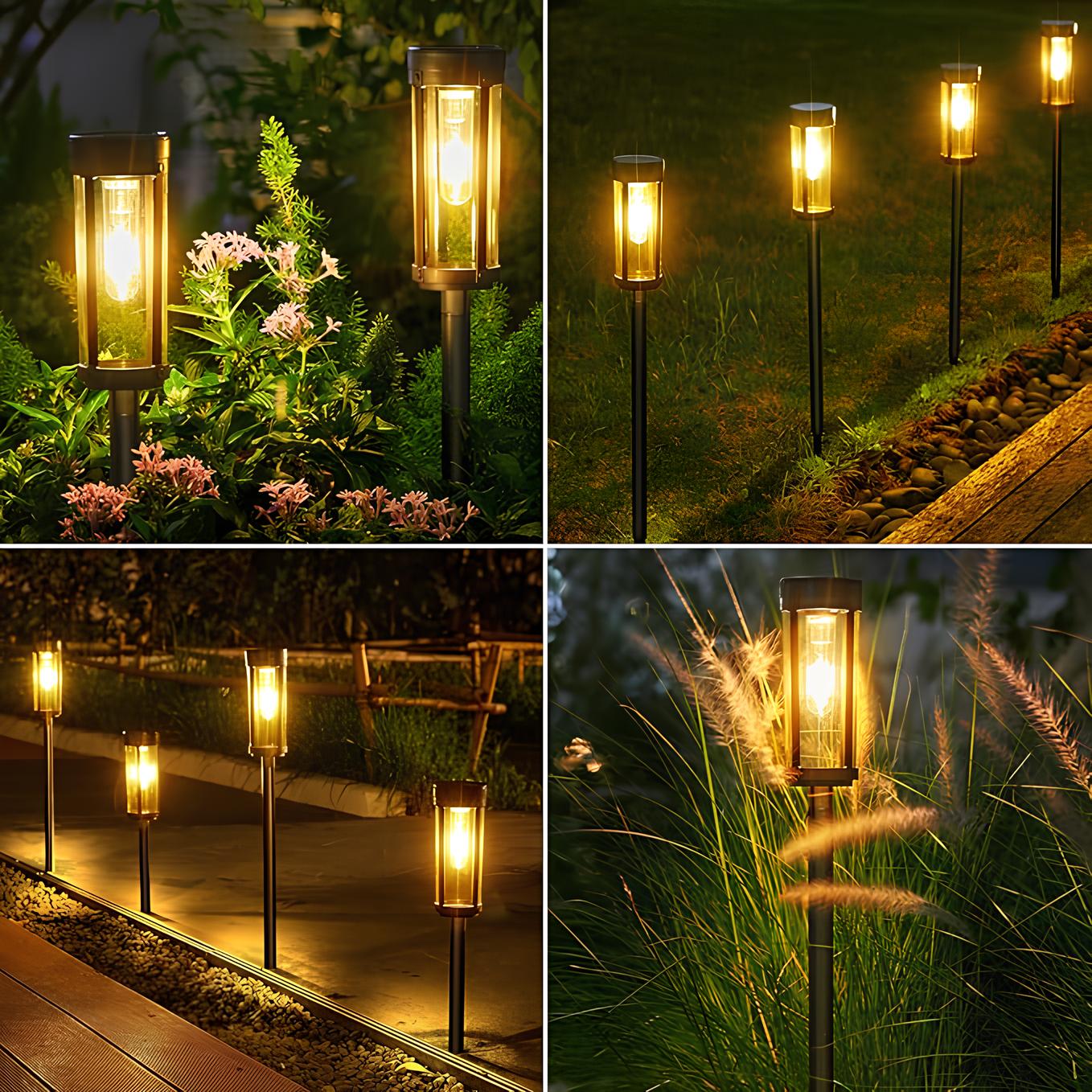 LumaGlow Solar Torch | Stilvolle Außenbeleuchtung | Solarbetrieben | Flexibel Platzierbar