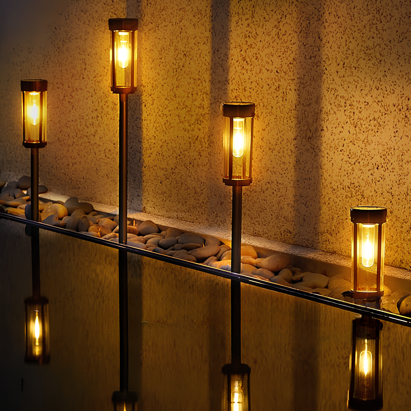 LumaGlow Solar Torch | Stilvolle Außenbeleuchtung | Solarbetrieben | Flexibel Platzierbar