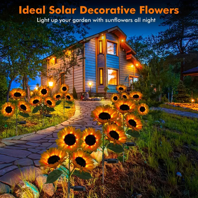 GardenGlow - Sonnenblumen-Solarleuchten für den Außenbereich [Letzter Tag Rabatt]