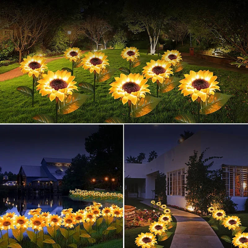 GardenGlow - Sonnenblumen-Solarleuchten für den Außenbereich [Letzter Tag Rabatt]