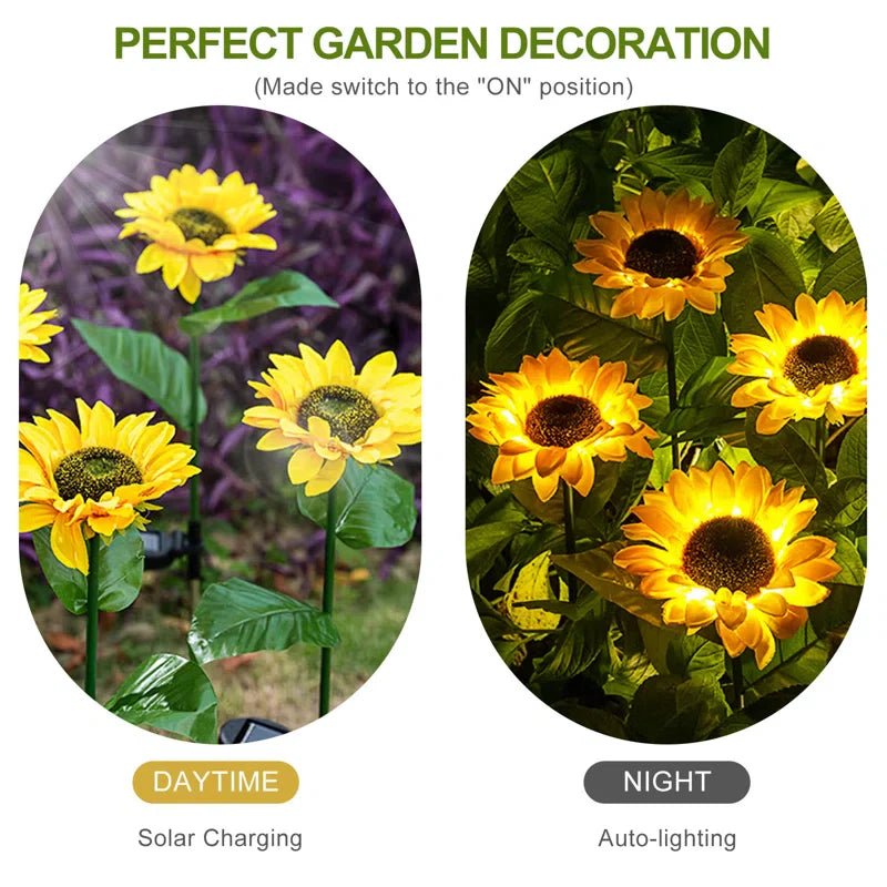 GardenGlow - Sonnenblumen-Solarleuchten für den Außenbereich [Letzter Tag Rabatt]