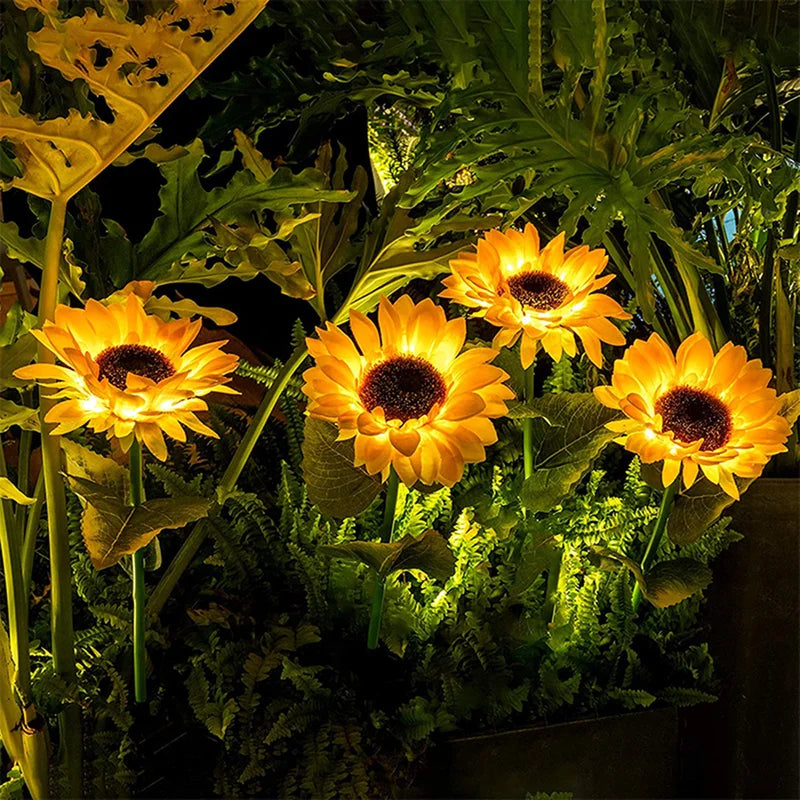 GardenGlow - Sonnenblumen-Solarleuchten für den Außenbereich [Letzter Tag Rabatt]